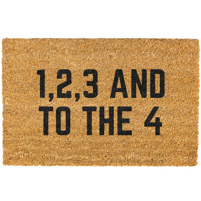 1,2,3 And To The 4 Doormat