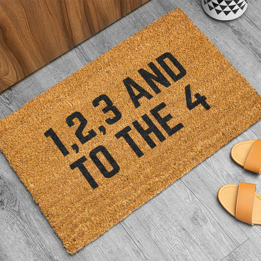 1,2,3 And To The 4 Doormat