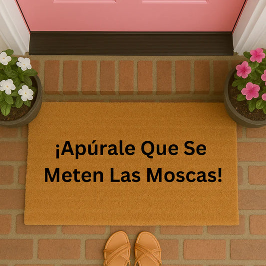 Apurate que se meten las moscas Doormat
